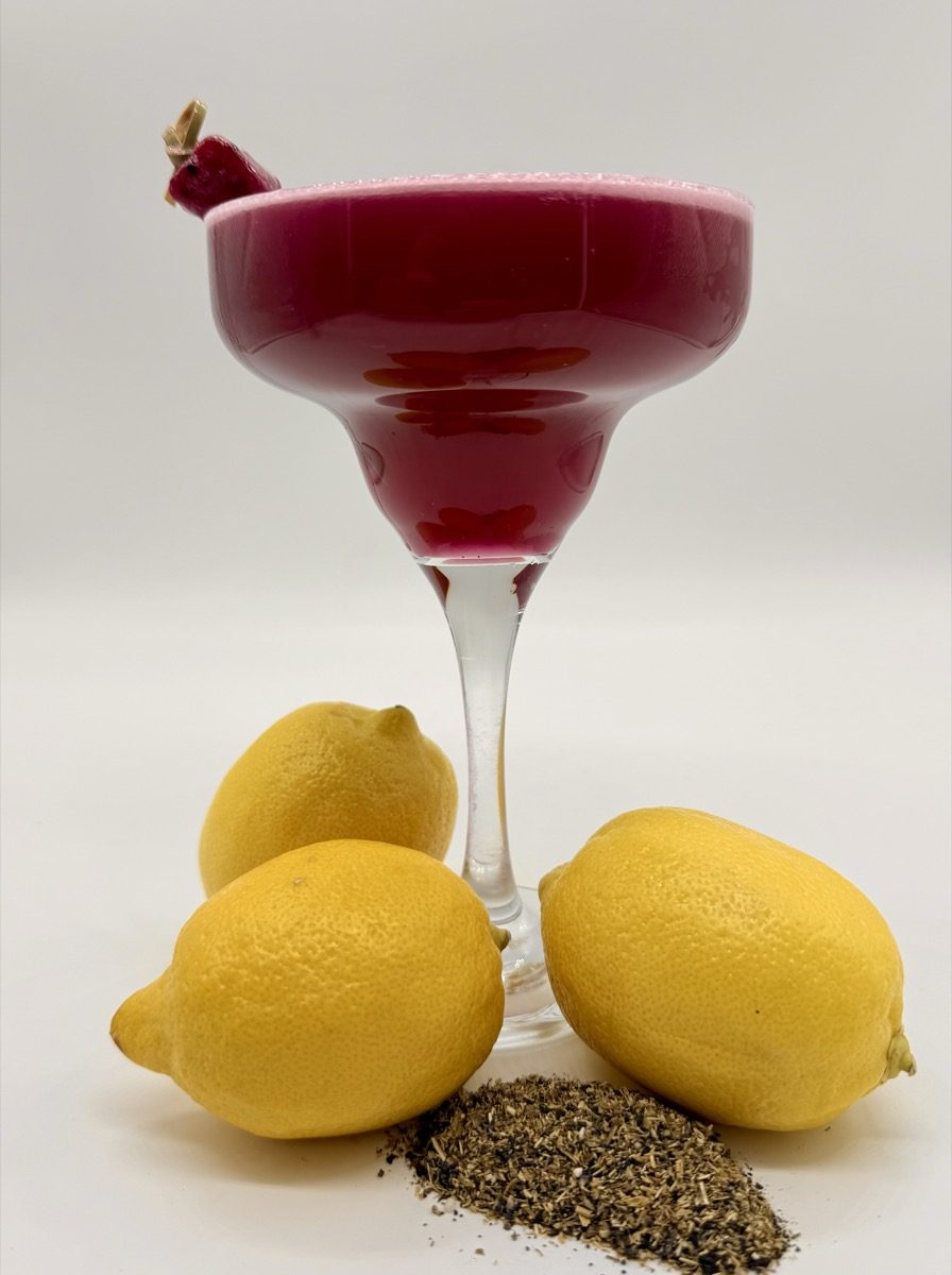 Berry margarita with citrus
